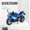 HuaYi Suzuki GSX250R-Style 1:12 Diecast Model Bike – Black & Blue Sport Motorcycle Collectible for Riders, Gifts & Desk Display