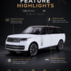 Land Rover Range Rover SUV Style 1:24 Diecast Alloy Model Car – Sound & Light Pull Back Collectible Decorative Toy