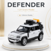 XHD Land Rover Defender-Style 1:24 Diecast Model SUV – Gray Large Scale Alloy Off-Road Collectible for Gifts, Desk Decor & Display