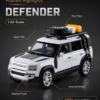 XHD Land Rover Defender-Style 1:24 Diecast Model SUV – Gray Large Scale Alloy Off-Road Collectible for Gifts, Desk Decor & Display