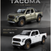 ZhiGuan Toyota Tacoma-Style 1:24 Diecast Model Pickup – White & Brown Large Scale Alloy Off-Road Truck for Collectors & Gifts