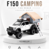CheZhi Ford F-150 Camping-Style 1:24 Diecast Model Pickup – White Large Scale Alloy Adventure Truck for Collectors, Gifts & Desk Display