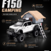 CheZhi Ford F-150 Camping-Style 1:24 Diecast Model Pickup – White Large Scale Alloy Adventure Truck for Collectors, Gifts & Desk Display