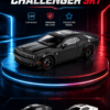 CheZhi Dodge Challenger SRT Hellcat-Style 1:24 Diecast Model Car – Black & White Muscle Car Collectible