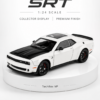 CheZhi Dodge Challenger SRT Hellcat-Style 1:24 Diecast Model Car – Black & White Muscle Car Collectible