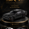 CheZhi Dodge Challenger SRT Hellcat-Style 1:24 Diecast Model Car – Black & White Muscle Car Collectible