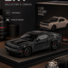 CheZhi Dodge Challenger SRT Hellcat-Style 1:24 Diecast Model Car – Black & White Muscle Car Collectible