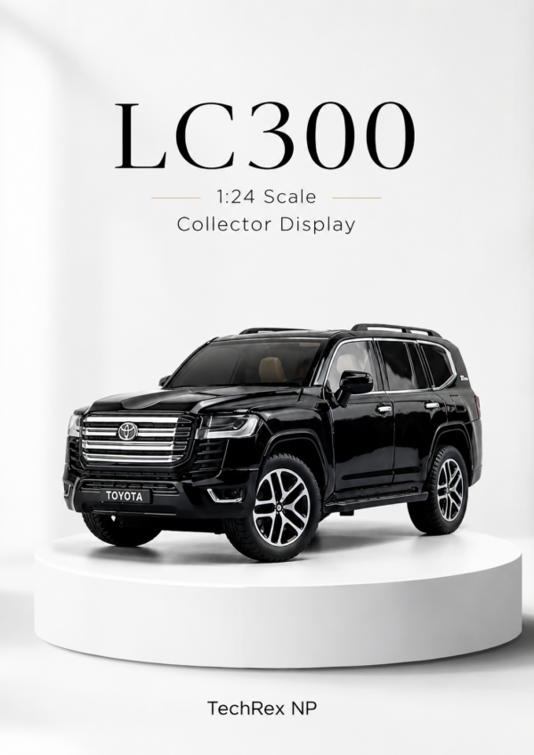 ChatGPT Image May 27, 2026, 10_34_49 PM (2) ZhiGuan Toyota Land Cruiser LC300-Style 1:24 Diecast Model SUV – Black & White Large Scale Alloy Collectible Off-Road Car for Gifts & Display