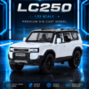 JinCheJiang Toyota Land Cruiser LC250-Style 1:32 Diecast Model SUV – Black & White Alloy Collectible Off-Road Car for Gifts & Display