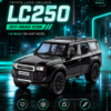 JinCheJiang Toyota Land Cruiser LC250-Style 1:32 Diecast Model SUV – Black & White Alloy Collectible Off-Road Car for Gifts & Display