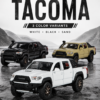 Chimei Toyota Tacoma-Style 1:32 Diecast Model Pickup – Black White Sand Alloy Collectible Off-Road Truck for Gifts & Display