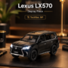 JiaYe Lexus LX570-Style 1:32 Diecast Model SUV – Black Alloy Luxury Off-Road Collectible Car for Gifts, Desk Decor & Collectors