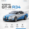 ChatGPT Image May 27, 2026, 11_13_28 PM (2) JLF Nissan Skyline GT-R R34-Style 1:32 Diecast Model Car – White & Blue Alloy JDM Collectible Sports Car for Gifts & Display