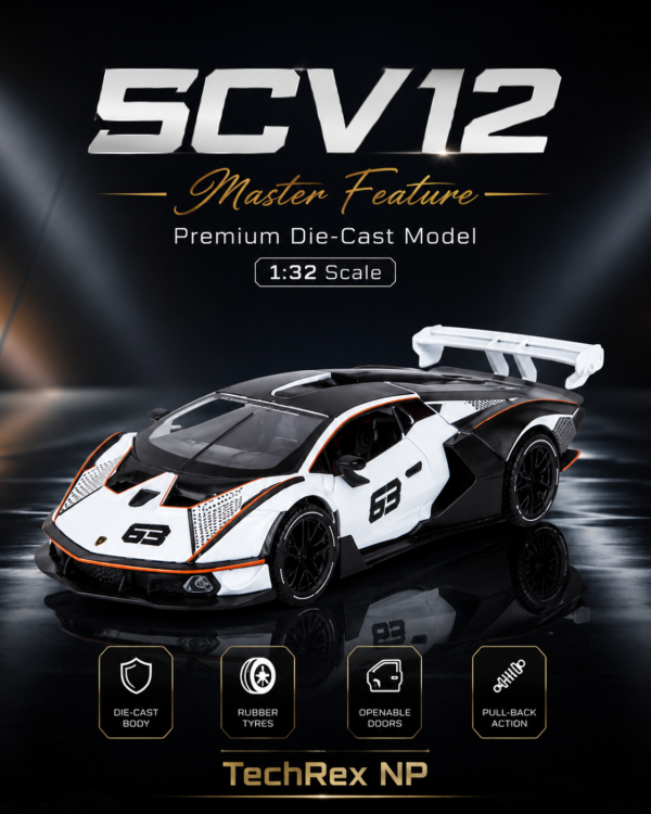 ChatGPT Image May 27, 2026, 11_15_58 PM (10) XHD Lamborghini SCV12-Style 1:32 Diecast Model Car – Green Blue White Alloy Collectible Track Supercar for Gifts & Display