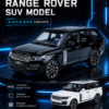 QiYi Range Rover-Style 1:32 Diecast Model SUV – Black & White Alloy Collectible Luxury Off-Road Car for Gifts, Desk Decor Collectors