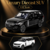 QiYi Range Rover-Style 1:32 Diecast Model SUV – Black & White Alloy Collectible Luxury Off-Road Car for Gifts, Desk Decor Collectors
