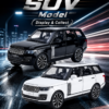 QiYi Range Rover-Style 1:32 Diecast Model SUV – Black & White Alloy Collectible Luxury Off-Road Car for Gifts, Desk Decor Collectors