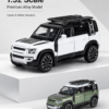 QiYi Land Rover Defender-Style 1:32 Diecast Model SUV – Green & White Alloy Collectible Off-Road Car for Gifts, Desk Decor & Collectors