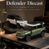 QiYi Land Rover Defender-Style 1:32 Diecast Model SUV – Green & White Alloy Collectible Off-Road Car for Gifts, Desk Decor & Collectors