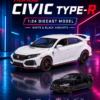 ChatGPT Image May 28, 2026, 09_36_18 AM (1) JianYuan Honda Civic Type R-Style 1:32 Diecast Model Car – White & Black Alloy Collectible Hot Hatch Sports Car for JDM Fans & Gifts