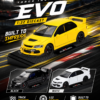 ChatGPT Image May 28, 2026, 09_38_48 AM (4) Chiyuan Mitsubishi Lancer Evolution EVO-Style 1:32 Diecast Model Car – Black White Yellow Alloy JDM Sports Car for Gifts & Collectors