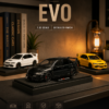 ChatGPT Image May 28, 2026, 09_38_48 AM (5) Chiyuan Mitsubishi Lancer Evolution EVO-Style 1:32 Diecast Model Car – Black White Yellow Alloy JDM Sports Car for Gifts & Collectors