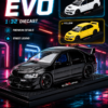 ChatGPT Image May 28, 2026, 09_38_50 AM (8) Chiyuan Mitsubishi Lancer Evolution EVO-Style 1:32 Diecast Model Car – Black White Yellow Alloy JDM Sports Car for Gifts & Collectors