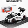 JiaYe Nissan GT-R R35-Style 1:32 Diecast Model Car – Premium Red/White Collectible Sports Car Display Model for GT-R Fans