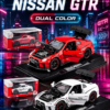 JiaYe Nissan GT-R R35-Style 1:32 Diecast Model Car – Premium Red/White Collectible Sports Car Display Model for GT-R Fans