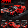 JiaYe Nissan GT-R R35-Style 1:32 Diecast Model Car – Premium Red/White Collectible Sports Car Display Model for GT-R Fans