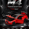 XinAo BMW M4-Style 1:24 Diecast Model Car – Red Black Blue Alloy Collectible Sports Car
