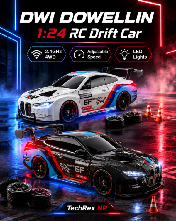 ChatGPT Image May 29, 2026, 11_44_47 AM (1) DWI Dowellin DWI-Y8825 1:24 BMW-Style 4WD RC Drift Car – 2.4GHz Adjustable Speed Racing Car with LED Lights