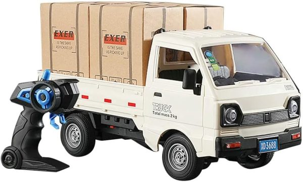 4f5ef535-81d8-4903-9188-38662a2e185f 1:16 RC Pickup Transport Truck – 2.4GHz Rechargeable Cargo Truck with Spray & LED Lights