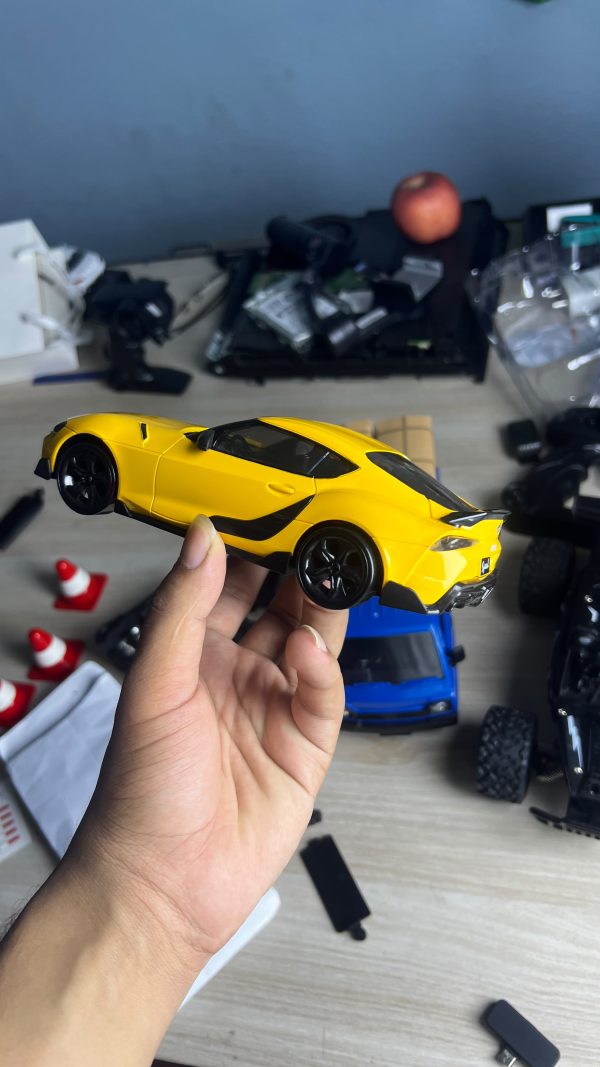 833184275_1441169884623251_8863513577438217673_n Toyota Supra 1:24 RC Drift Car – 4WD Rechargeable Remote Control Racing Car with LED Lights – Yellow -